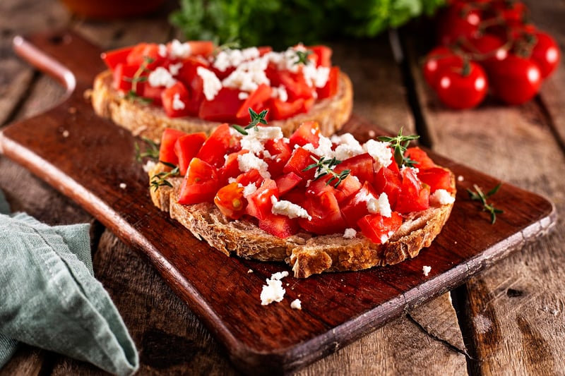 Fine Dining Bruschetta